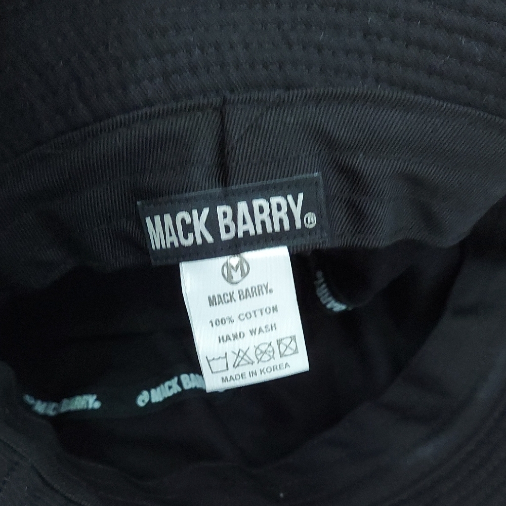 Black Bucket Hat with Safety Pin Accent - Picture 2 of 2